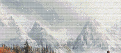 It's Winter in Santa's Town counted cross stitch pattern by Eder Jose Rosa