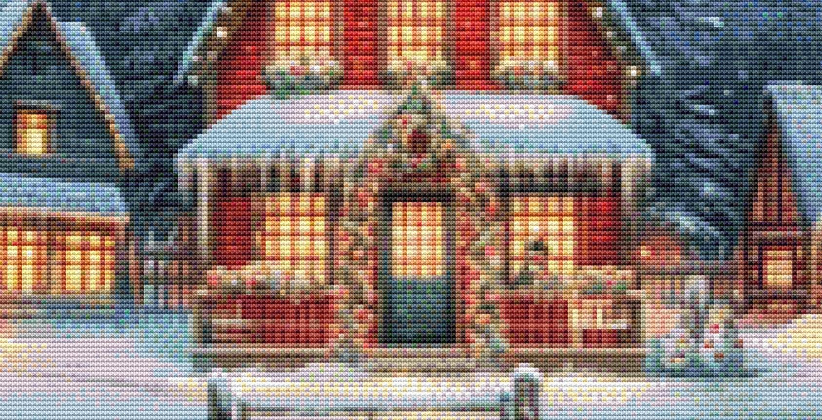 The Christmas Light has Arrived counted cross stitch pattern by Eder Jose Rosa