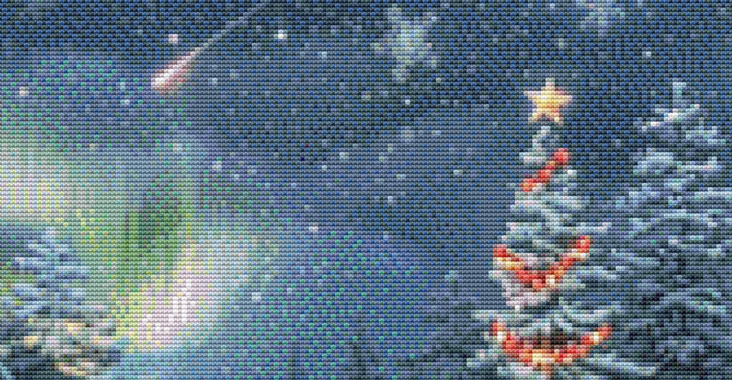 The Christmas Light has Arrived counted cross stitch pattern by Eder Jose Rosa