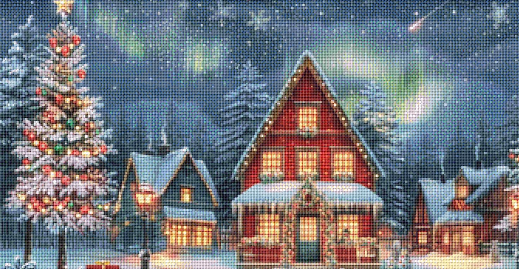 The Christmas Light has Arrived counted cross stitch pattern by Eder Jose Rosa