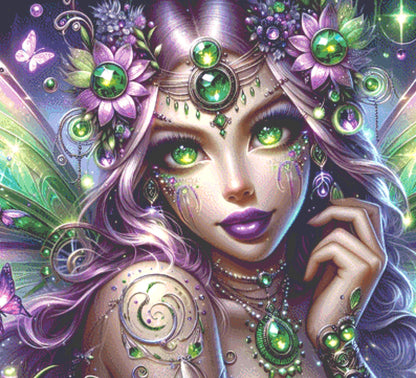 Samaira Dragonfly Fairy counted cross stitch pattern by Ever After Wonderland