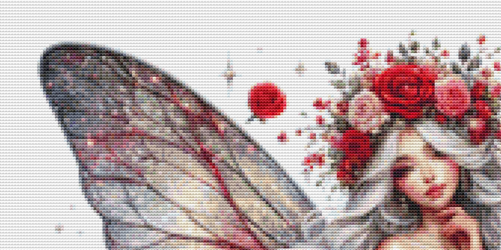 Valentines Fairy No. 8 counted cross stitch pattern by Art Outrageous