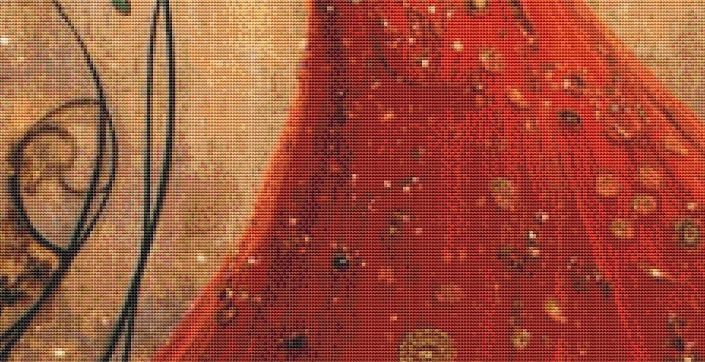 Peaceful Floral Beauty counted cross stitch pattern by Ingrid Jean