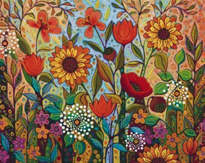 Joy in the Morning counted cross stitch pattern by Peggy Davis/Porterfields Fine Art Licensing