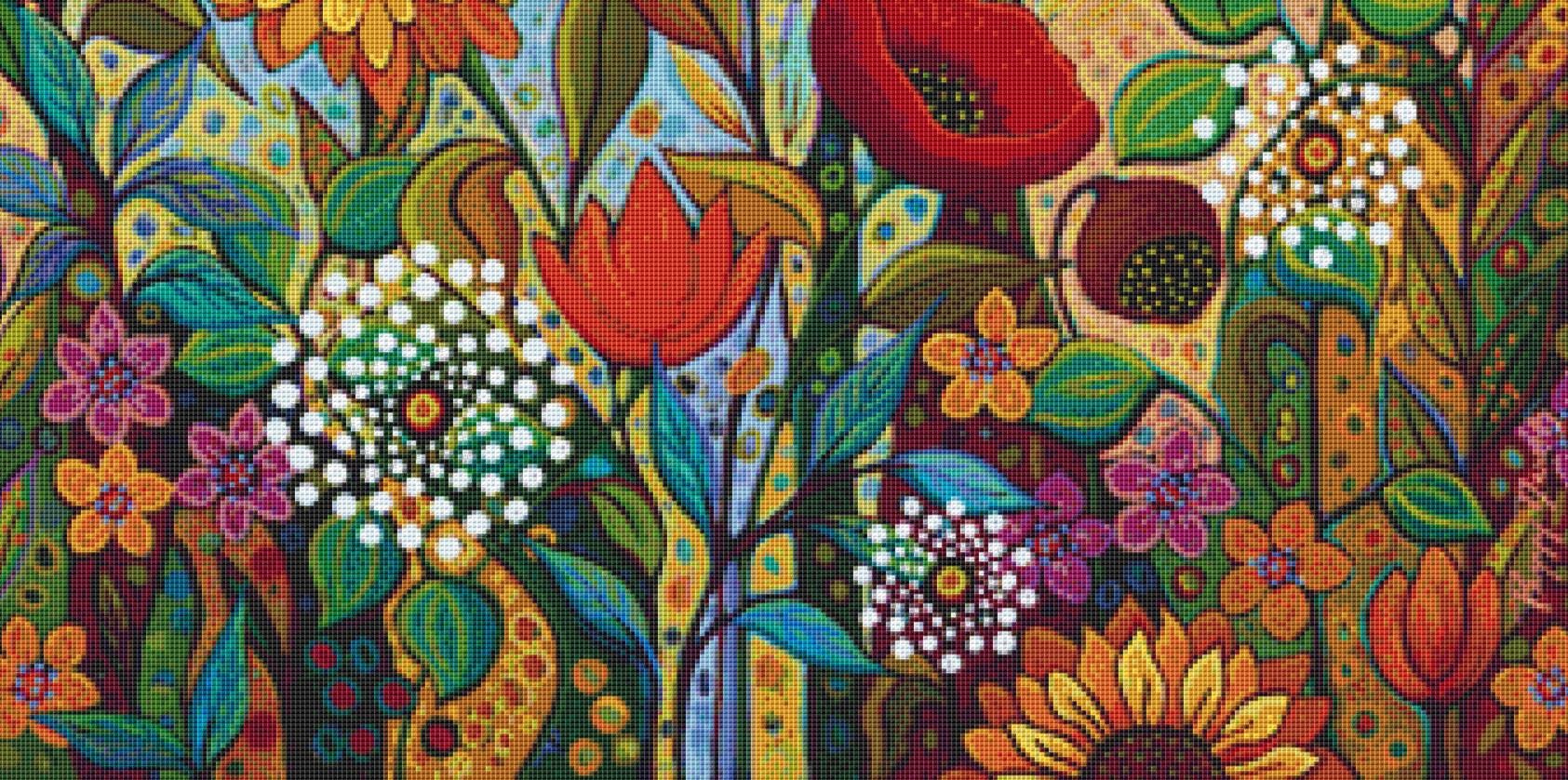 Joy in the Morning counted cross stitch pattern by Peggy Davis/Porterfields Fine Art Licensing