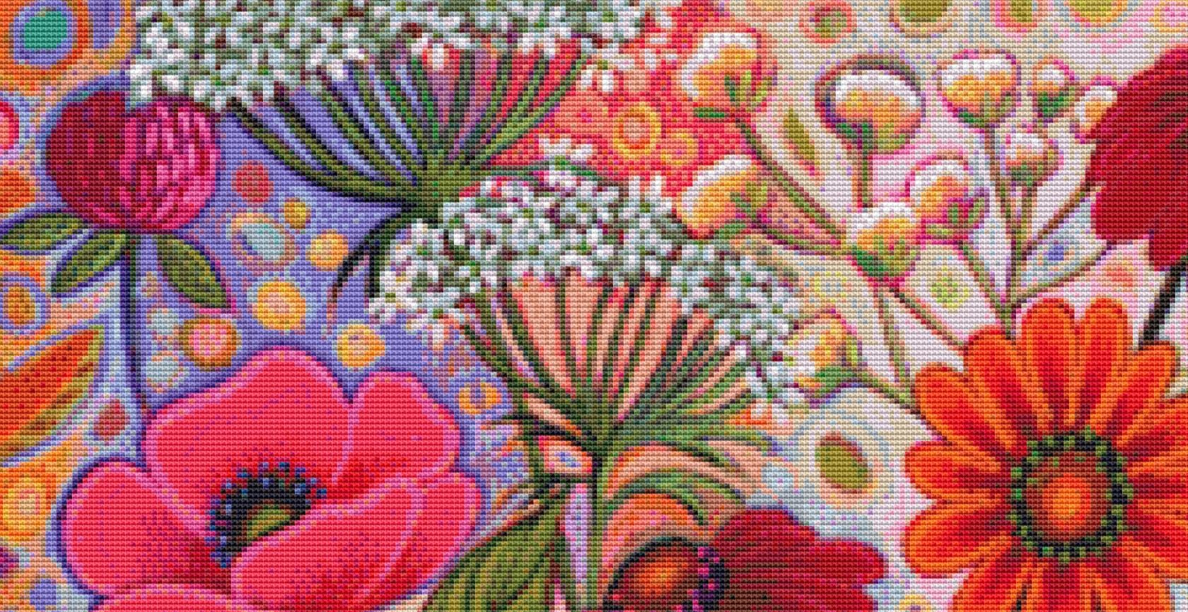 Wild Things counted cross stitch pattern by Peggy Davis/Porterfields Fine Art Licensing