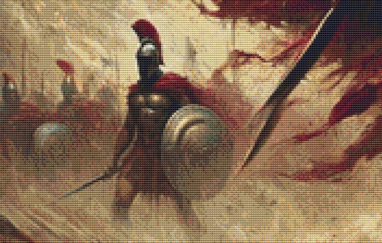 The Last Battle counted cross stitch pattern by Eder Jose Rosa