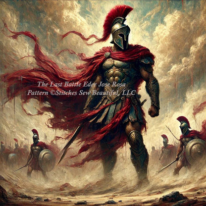 The Last Battle counted cross stitch pattern by Eder Jose Rosa