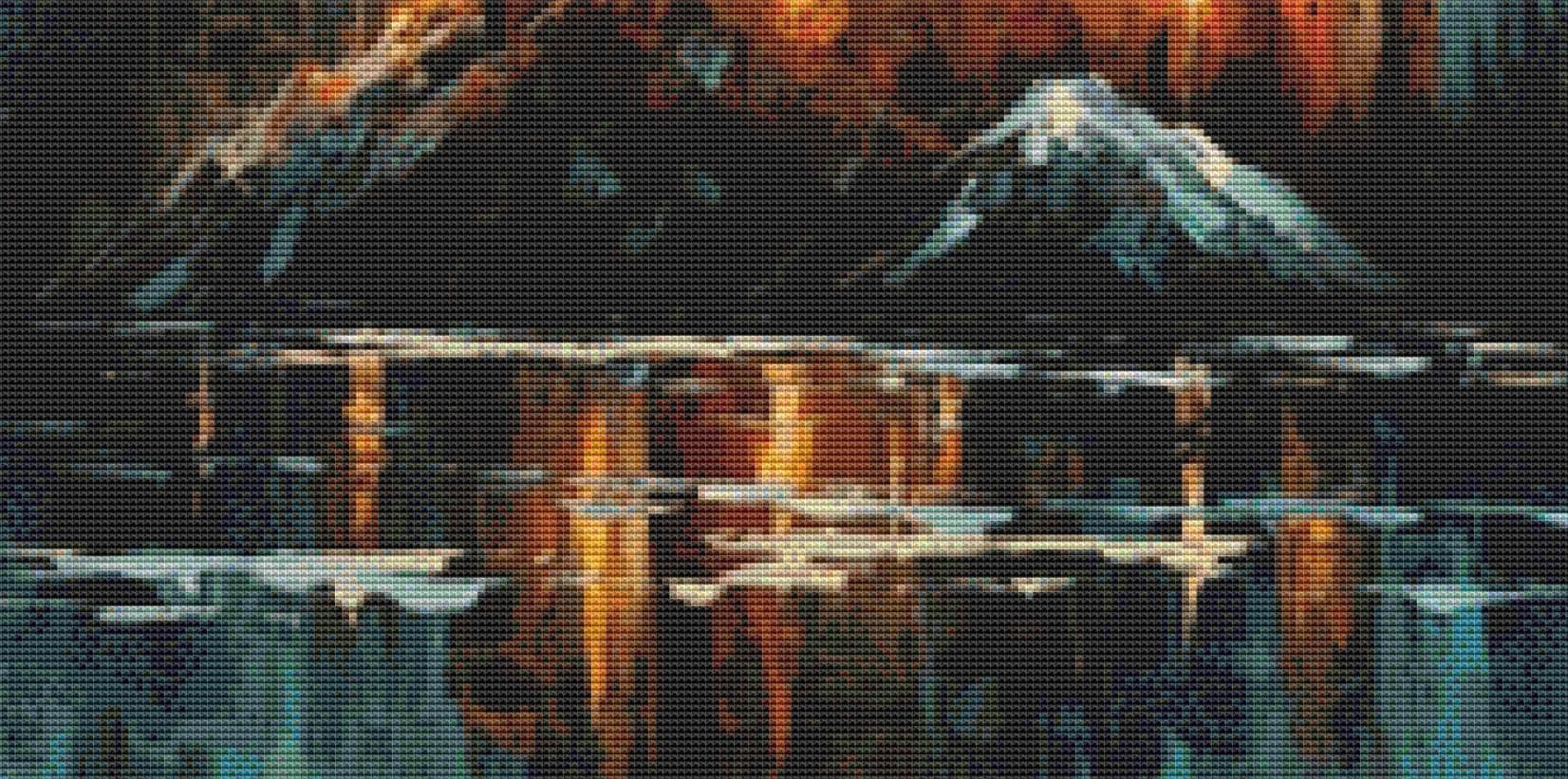 Castle (Small) counted cross stitch pattern by Eder Jose Rosa
