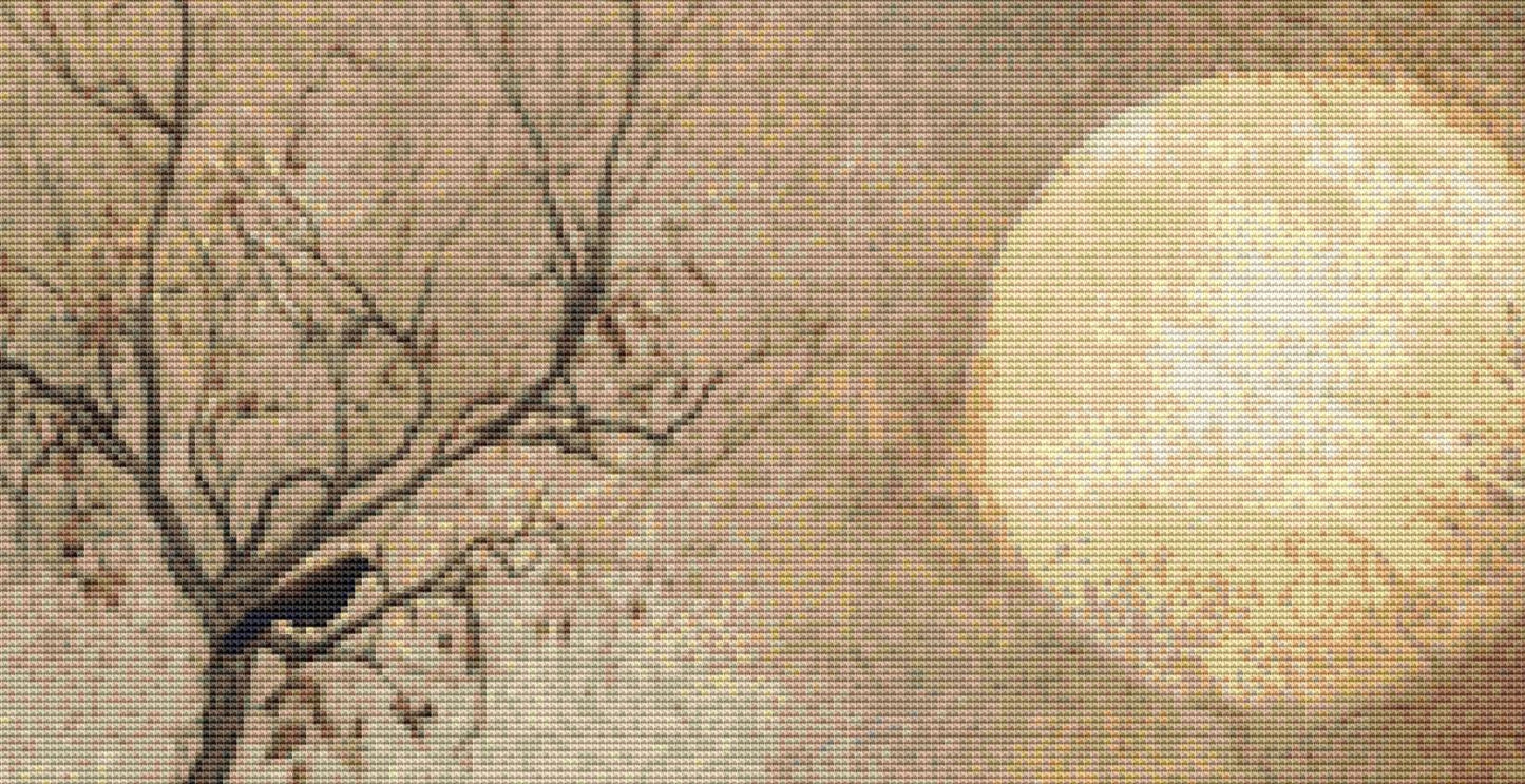 Witch counted cross stitch pattern by Tammy L. Gross