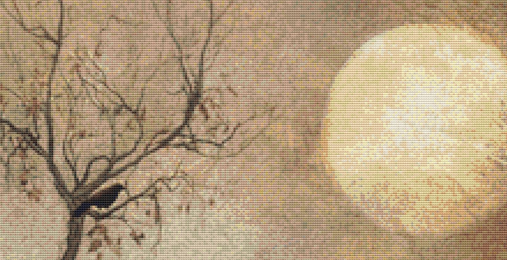 Witch counted cross stitch pattern by Tammy L. Gross