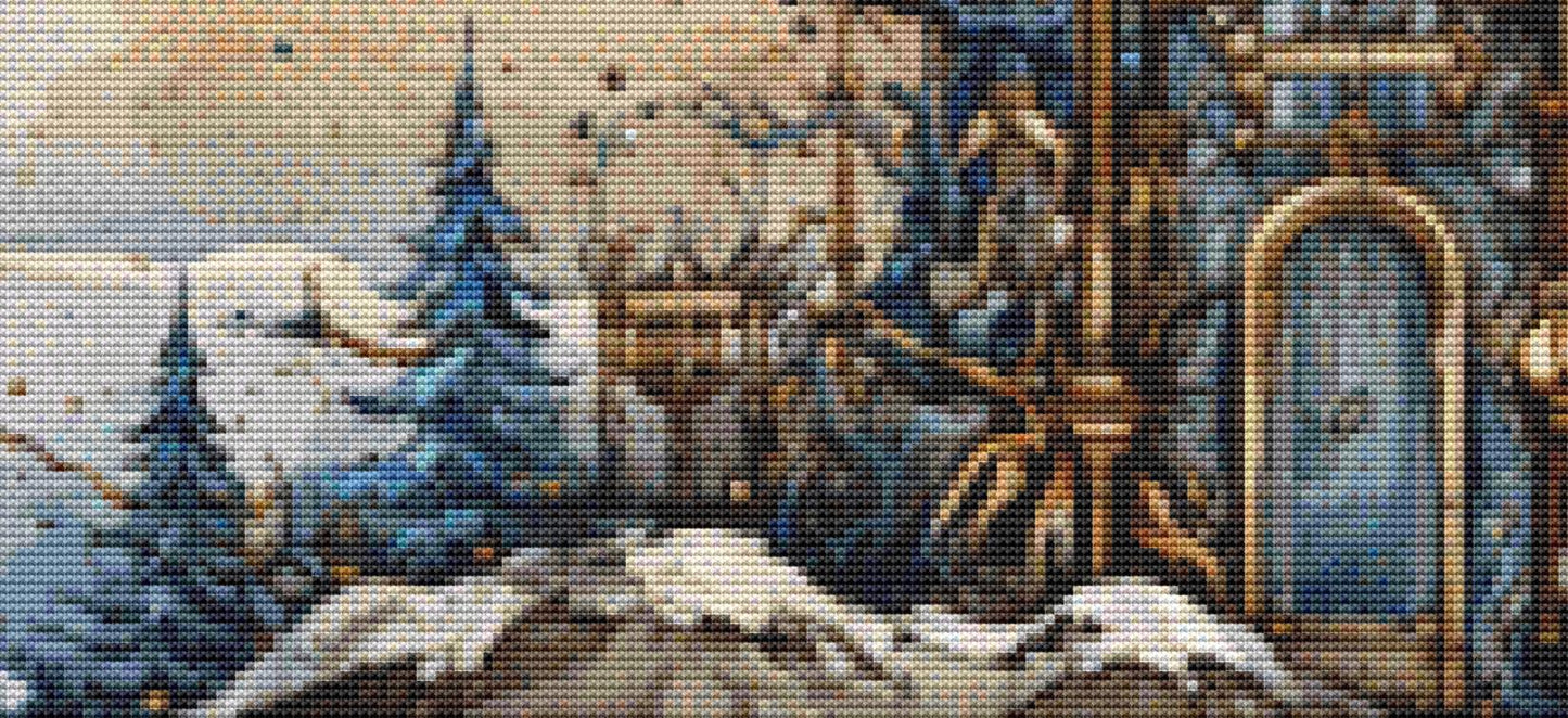 Zodiac - Aquarius 2 counted cross stitch pattern by Sharm Studio
