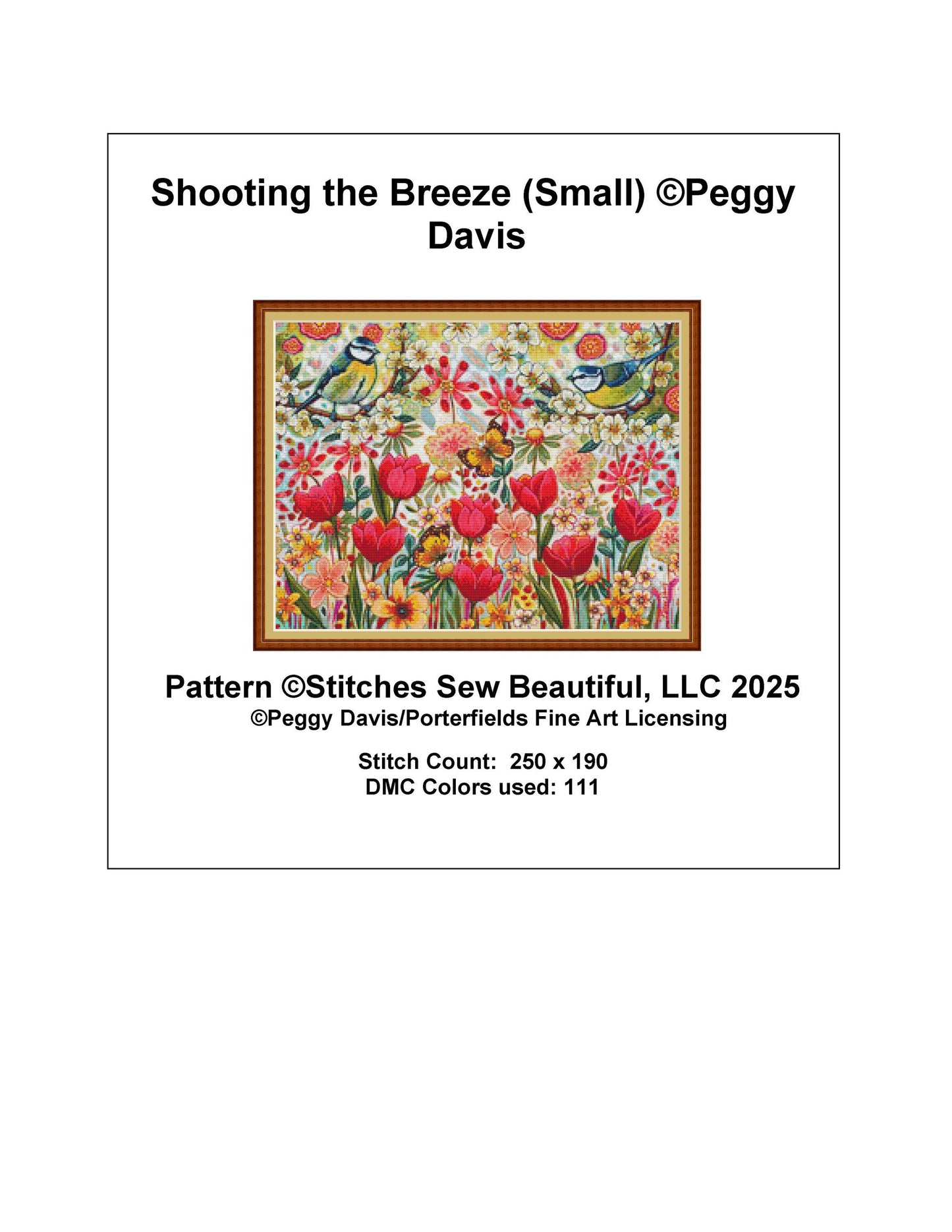 Shooting the Breeze (Small) counted cross stitch pattern by Peggy Davis/Porterfields Fine Art Licensing