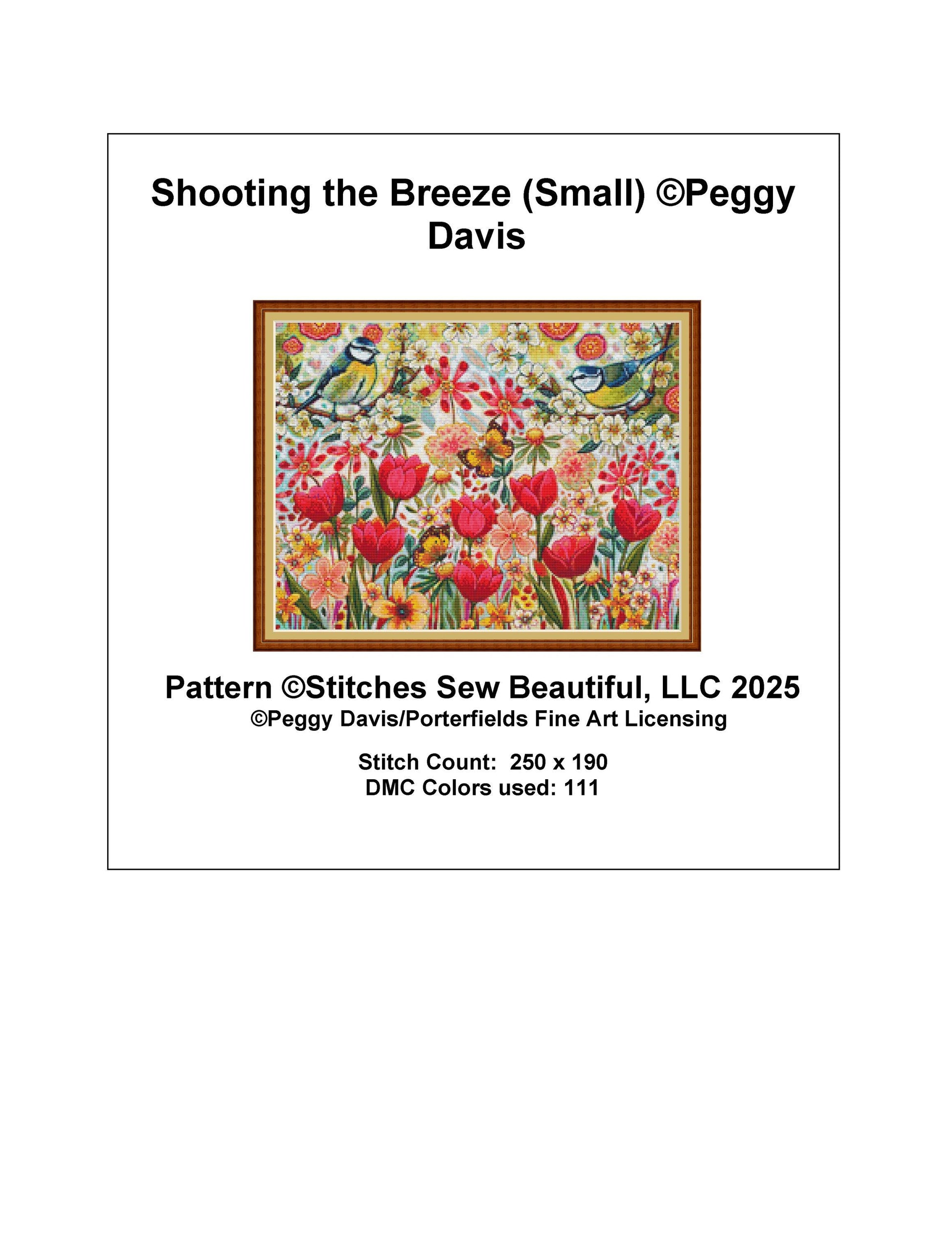 Shooting the Breeze (Small) counted cross stitch pattern by Peggy Davis/Porterfields Fine Art Licensing