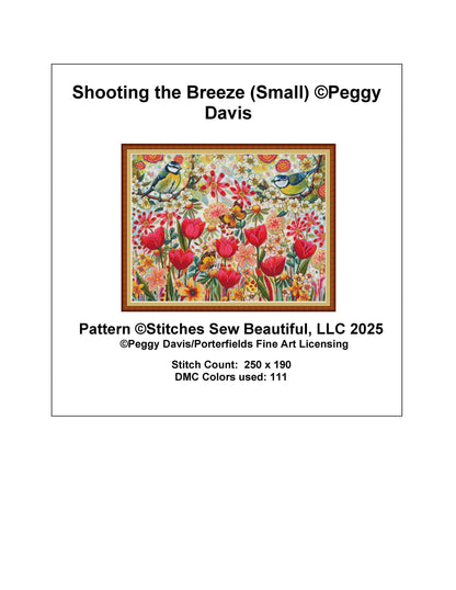Shooting the Breeze (Small) counted cross stitch pattern by Peggy Davis/Porterfields Fine Art Licensing