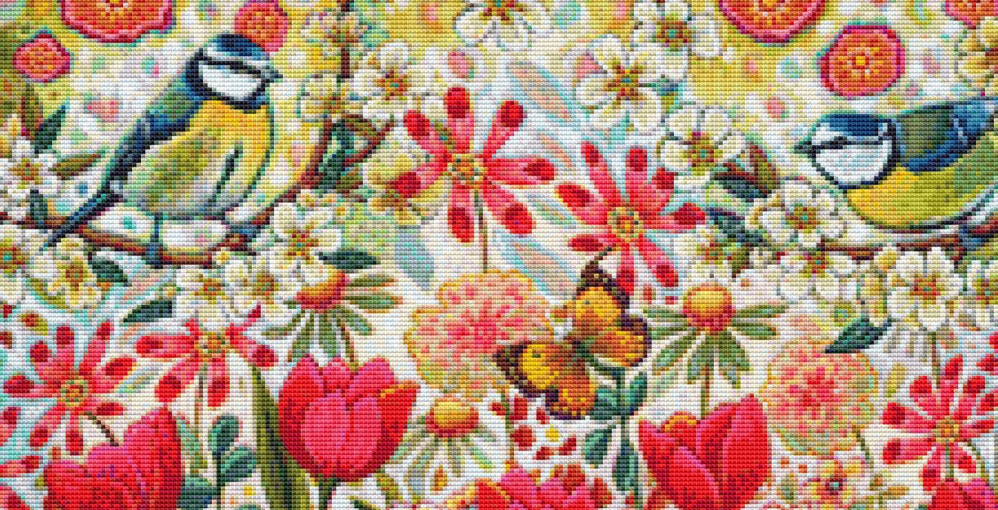 Shooting the Breeze (Small) counted cross stitch pattern by Peggy Davis/Porterfields Fine Art Licensing
