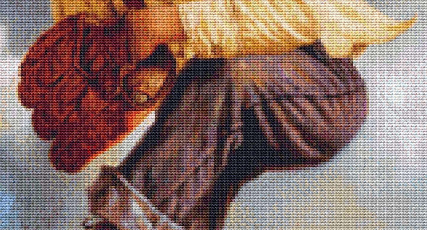 Fastball counted cross stitch pattern by Jim Daly/Ansada Art Licensing Group, LLC