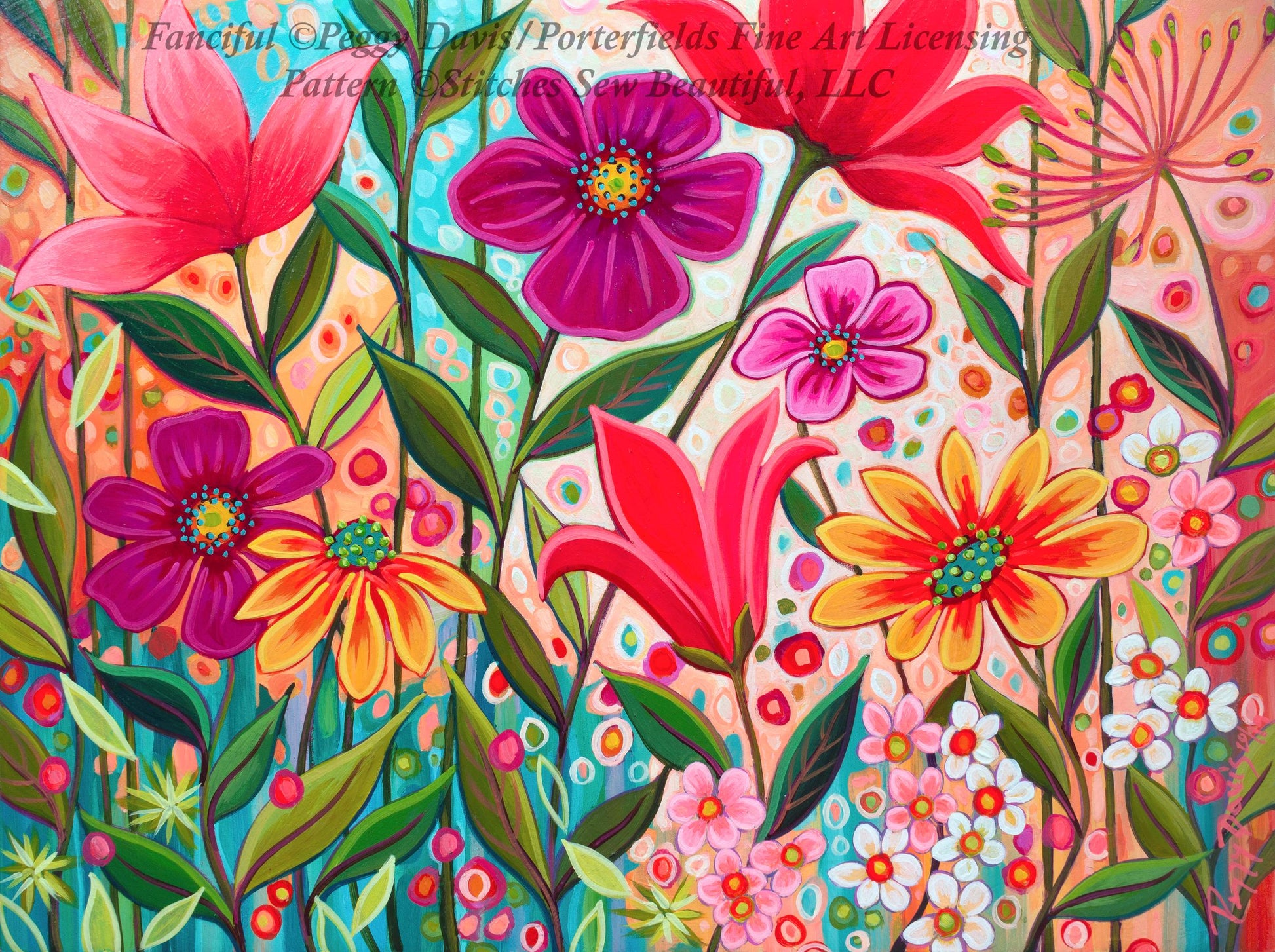 Fanciful (Small) counted cross stitch pattern by Peggy Davis/Porterfields Fine Art Licensing