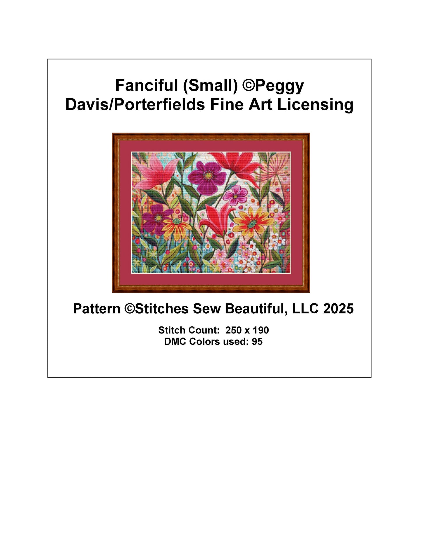 Fanciful (Small) counted cross stitch pattern by Peggy Davis/Porterfields Fine Art Licensing