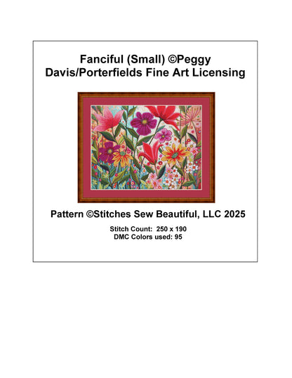 Fanciful (Small) counted cross stitch pattern by Peggy Davis/Porterfields Fine Art Licensing