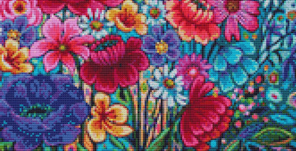 Floral Frenzy (Small) counted cross stitch pattern by Peggy Davis/Porterfields Fine Art Licensing