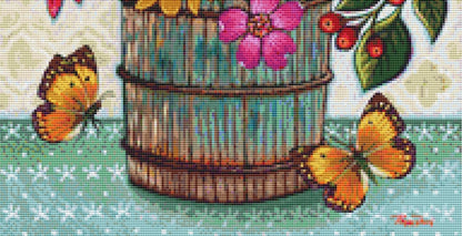 Glorious Summer Golds (Small) counted cross stitch pattern by Peggy Davis/Porterfields Fine Art Licensing