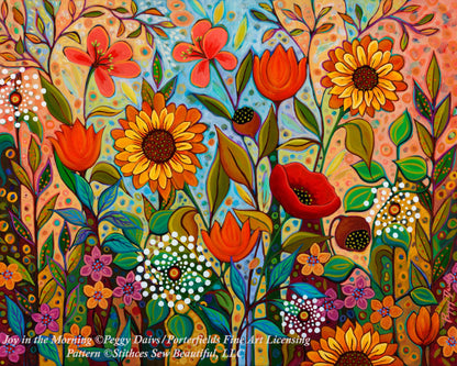 Joy in the Morning (Small) counted cross stitch pattern by Peggy Davis/Porterfields Fine Art Licensing