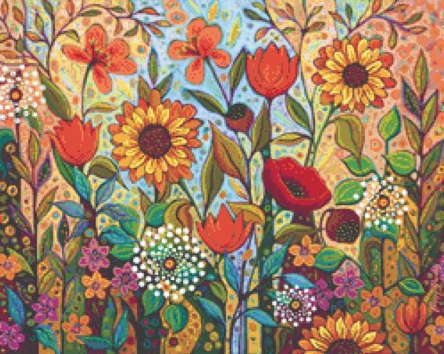 Joy in the Morning (Small) counted cross stitch pattern by Peggy Davis/Porterfields Fine Art Licensing