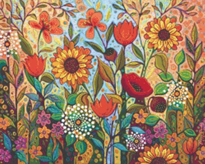 Joy in the Morning (Small) counted cross stitch pattern by Peggy Davis/Porterfields Fine Art Licensing