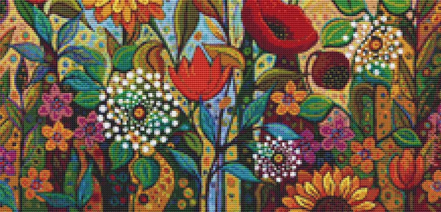 Joy in the Morning (Small) counted cross stitch pattern by Peggy Davis/Porterfields Fine Art Licensing