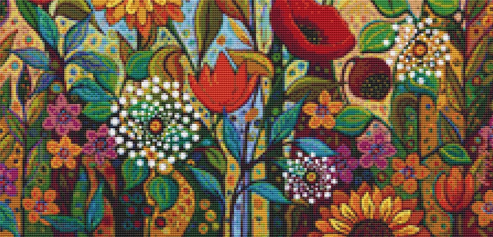 Joy in the Morning (Small) counted cross stitch pattern by Peggy Davis/Porterfields Fine Art Licensing