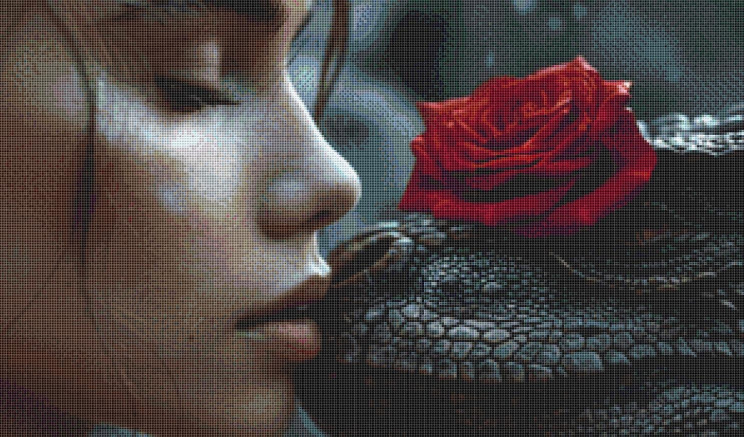 A Rose for You counted cross stitch pattern by Serr.Kai A Quill & Ink