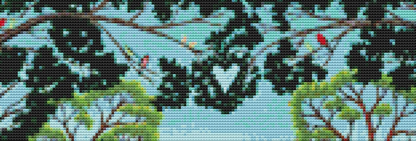Creek Crossing (Small) counted cross stitch pattern by Joseph Holodook/Porterfields Fine Art Licensing