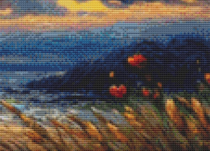 Harmony in Hues Cat, Dog, and Rabbit counted cross stitch pattern by World of Love Hearts/Adrian G. Eyre