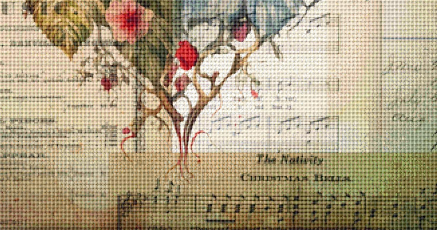 Heart of Roses (Max Size/Color) counted cross stitch pattern by Sharm Studio