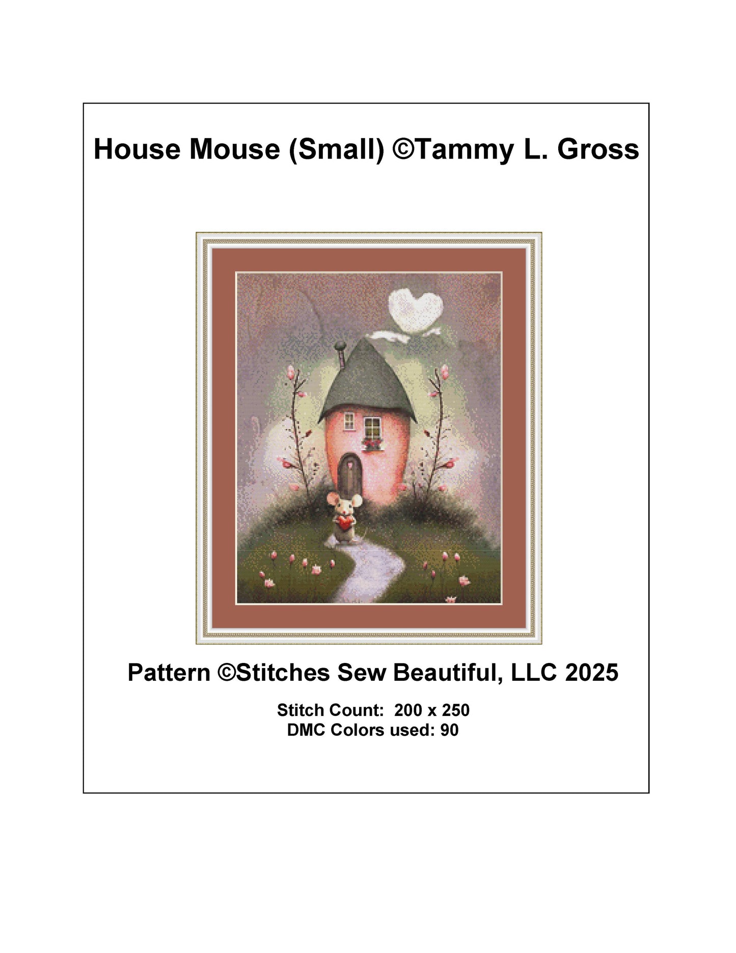 House Mouse (Small) counted cross stitch pattern by Tammy L. Gross