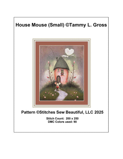 House Mouse (Small) counted cross stitch pattern by Tammy L. Gross