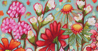 Center of Attention counted cross sttich pattern by Peggy Davis/Porterfields Fine Art Licensing