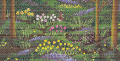 New Moon counted cross stitch pattern by Kim Leo licensed by JMS Art Licensing