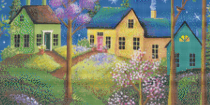 New Moon counted cross stitch pattern by Kim Leo licensed by JMS Art Licensing