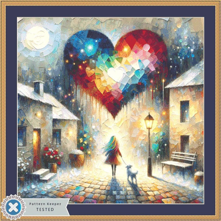 Cobblestone Dream counted cross stitch pattern by World of Love Hearts/Adrian G. Eyre