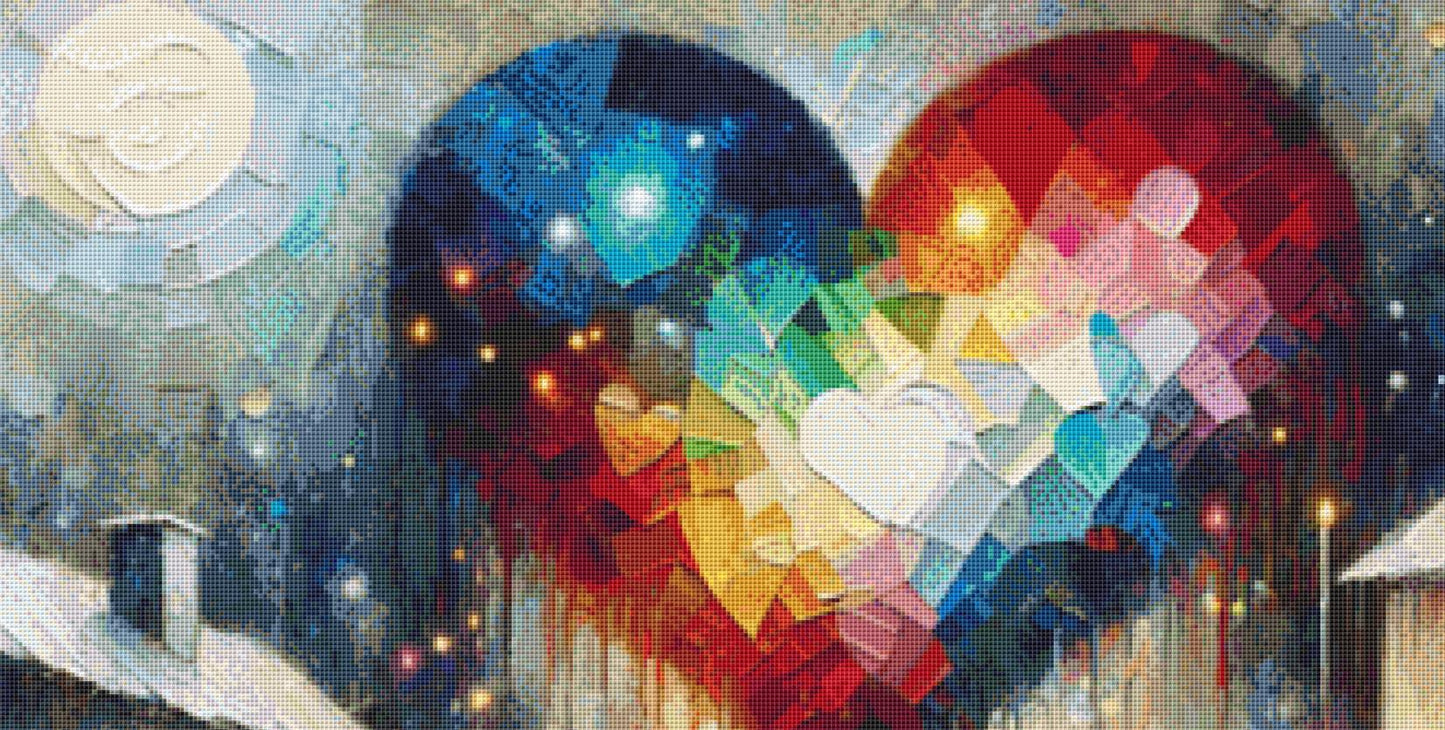 Cobblestone Dream counted cross stitch pattern by World of Love Hearts/Adrian G. Eyre
