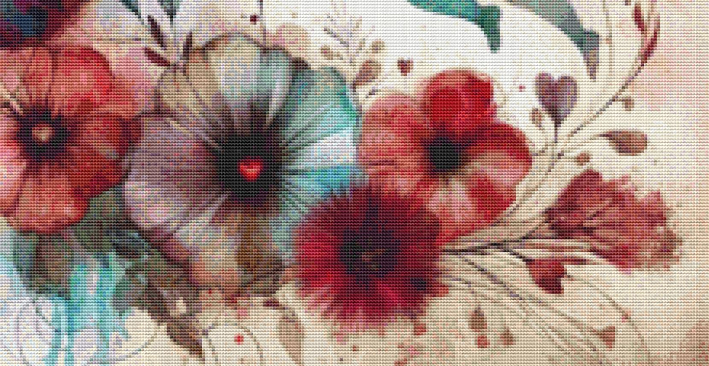 When Love Strikes counted cross stitch pattern by World of Love Hearts/Adrian G. Eyre