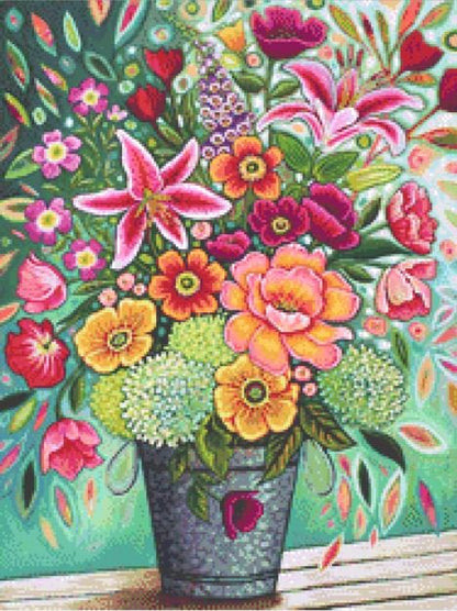 Florenza (Small) counted cross stitch pattern by Peggy Davis/Portefields Fine Art Licensing