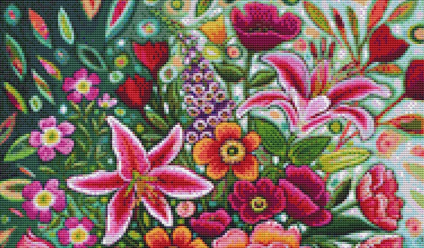 Florenza (Small) counted cross stitch pattern by Peggy Davis/Portefields Fine Art Licensing