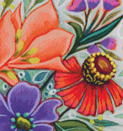 Kitschy Birds 1 counted cross stitch pattern by Peggy Davis/Porterfields Fine Art Licensing