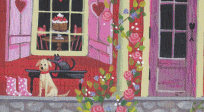 Sweet Valentine (Max Size/Color) counted cross stitch pattern by Kim Leo licensed by JMS Art Licensing