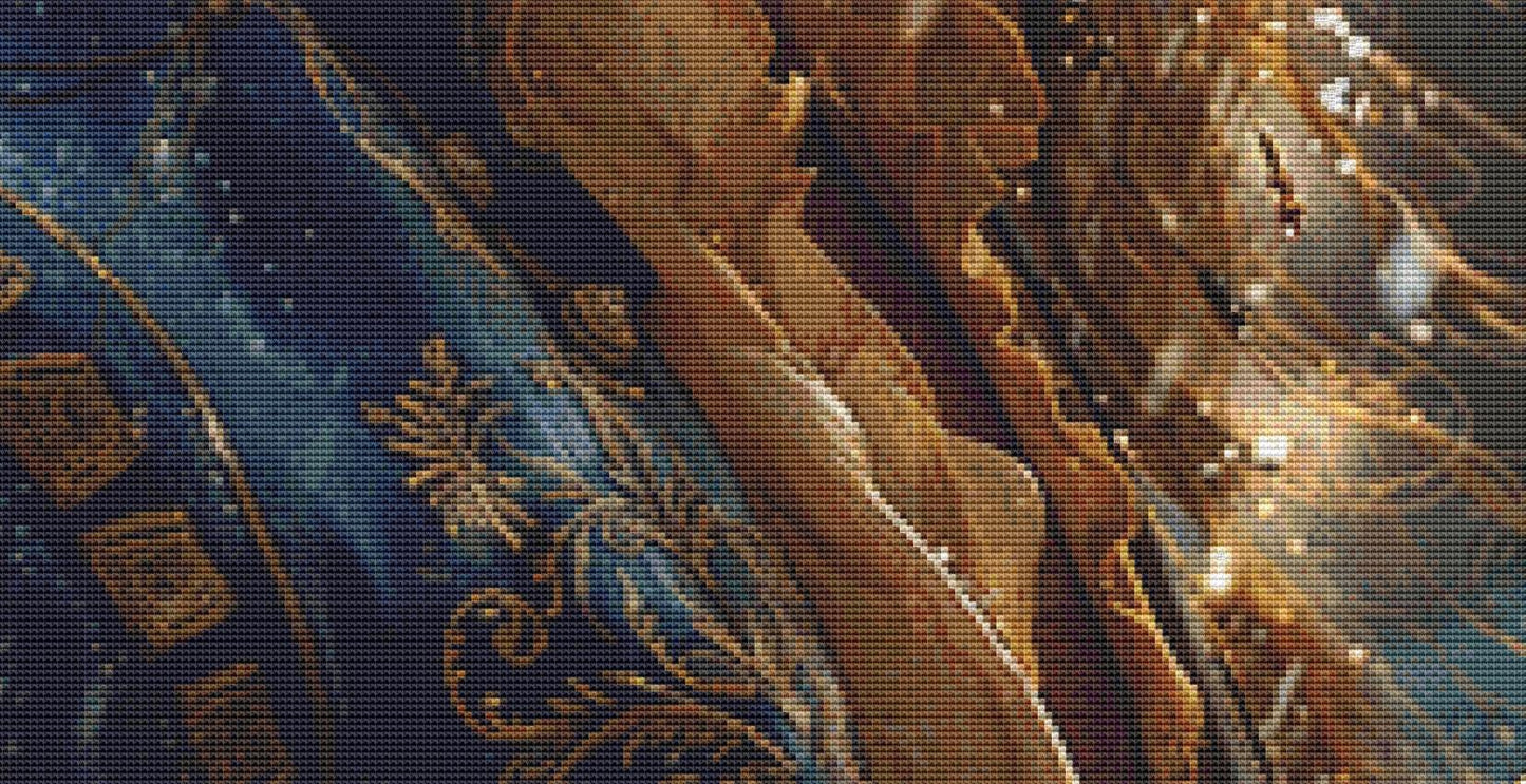 The Beauty counted cross stitch pattern by Eder Jose Rosa