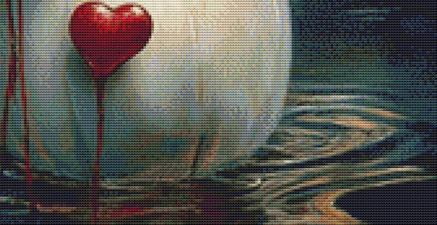 Lovesick counted cross stitch pattern by Ingrid Jean