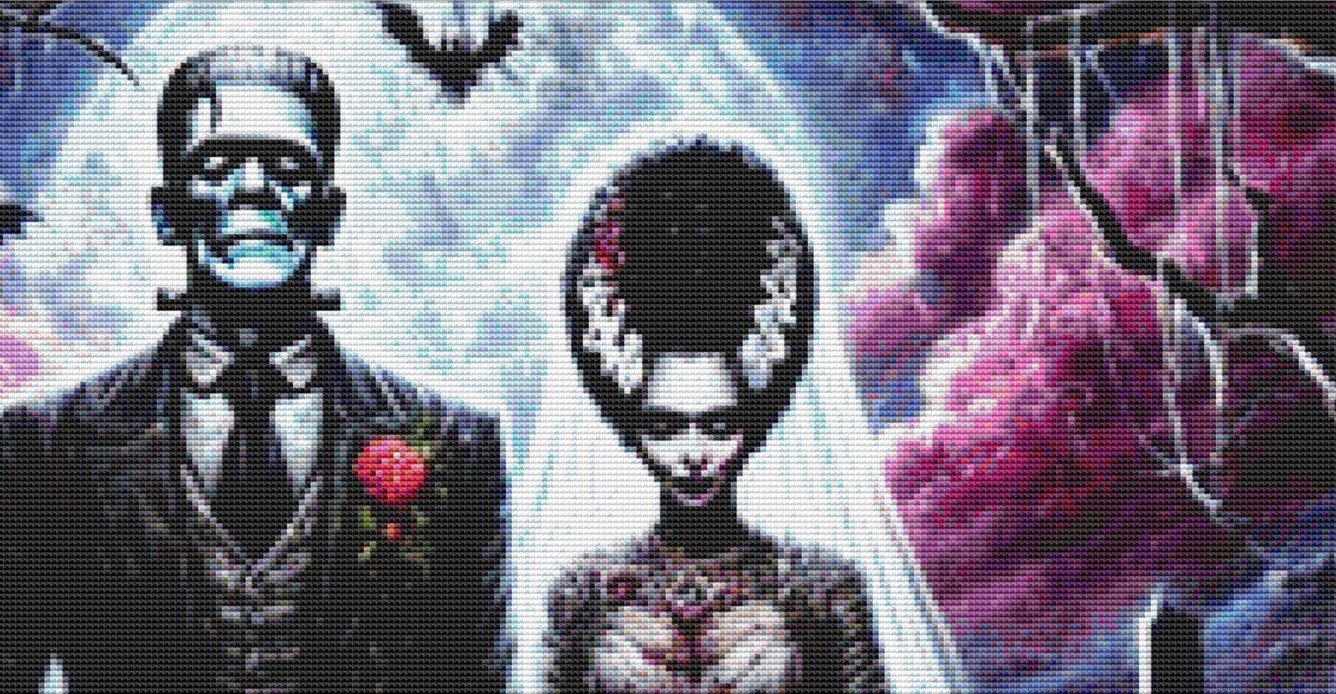 A Monstrous Love cross stitch pattern by Eder Jose Rosa